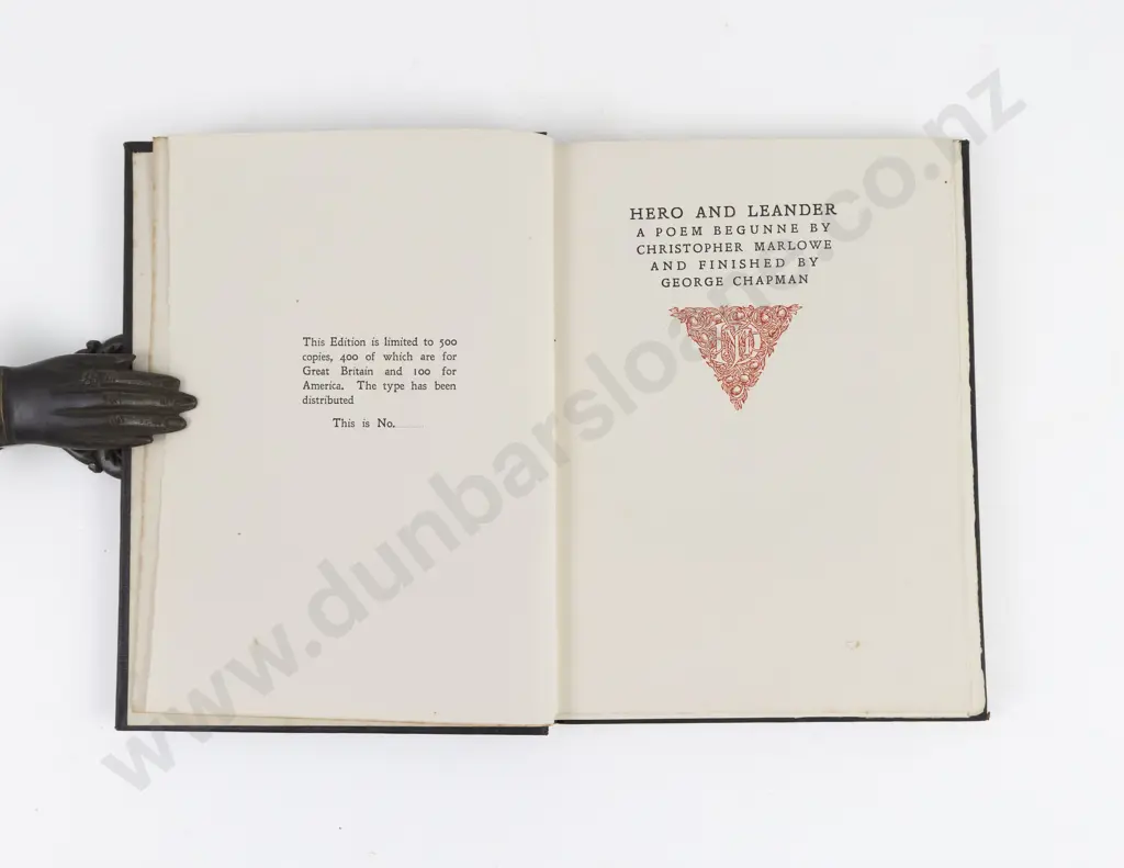 Marlowe, Christopher, Hero And Leander, 1909 Image 1++