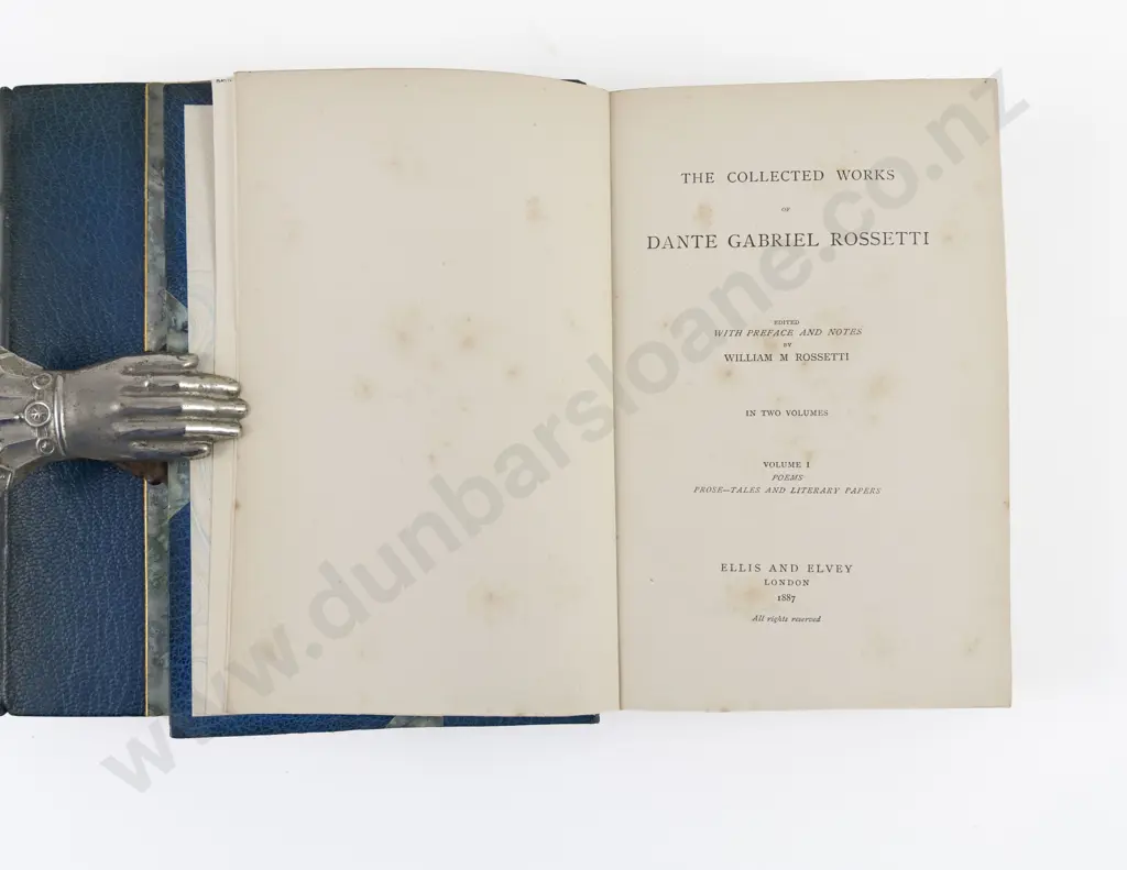 Rossetti William H (Editor) The Collected Works of Dante Gabriel Rossetti (2 Vols) Image 1++