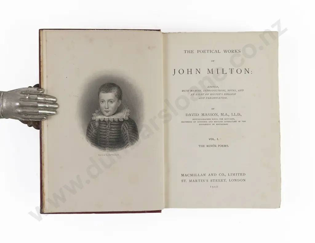 Masson, David, The Poetical Works of John Milton (3 Volumes) Image 1++