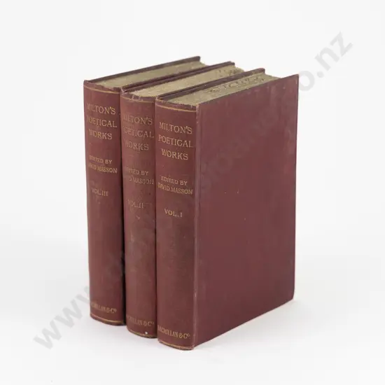Masson, David, The Poetical Works of John Milton (3 Volumes)