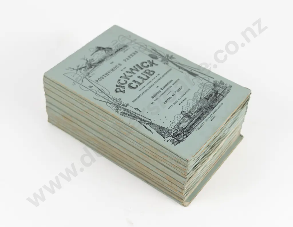 Dickens, Charles, The Posthumous Papers of the Pickwick Club (20 Vols) 1931 Image 1++