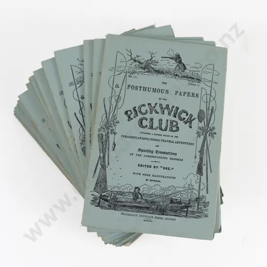 Dickens, Charles, The Posthumous Papers of the Pickwick Club (20 Vols) 1931