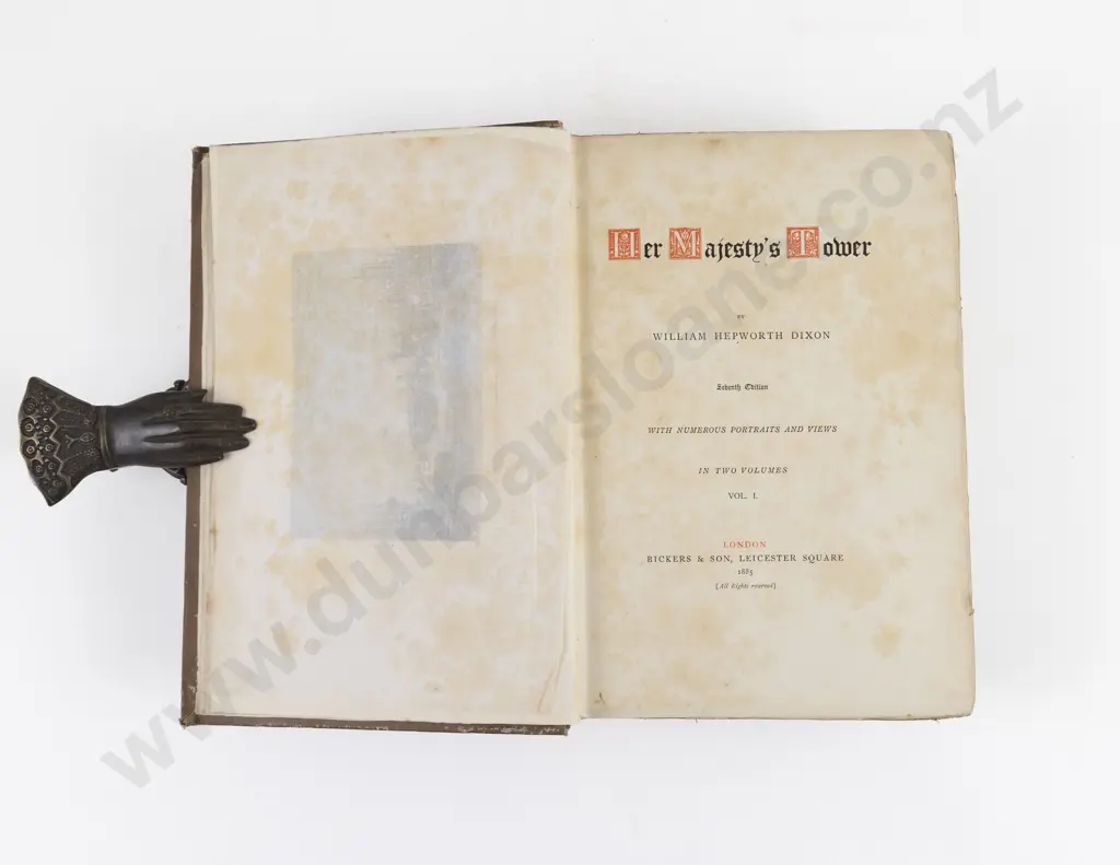 Dixon, William Hepworth, Her Majesty's Tower (2 Vols) 1885 Image 1++