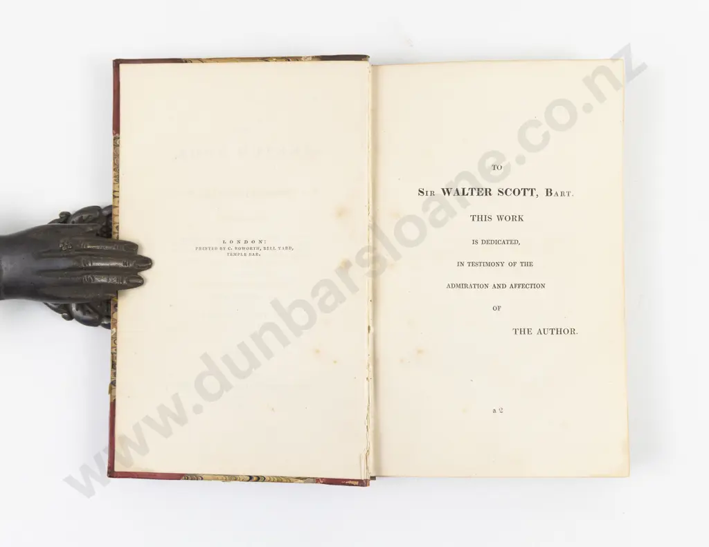 Crayon, Geoffrey, The Sketch Book of Geoffrey Crayon (2 Volumes 1821) Image 1++