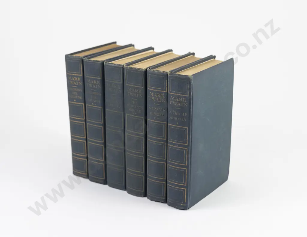 3 x 2 Volume Sets of  Mark Twain's  Authors National Edition Novels Image 1++