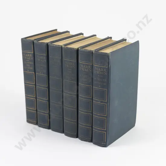 3 x 2 Volume Sets of  Mark Twain's  Authors National Edition Novels