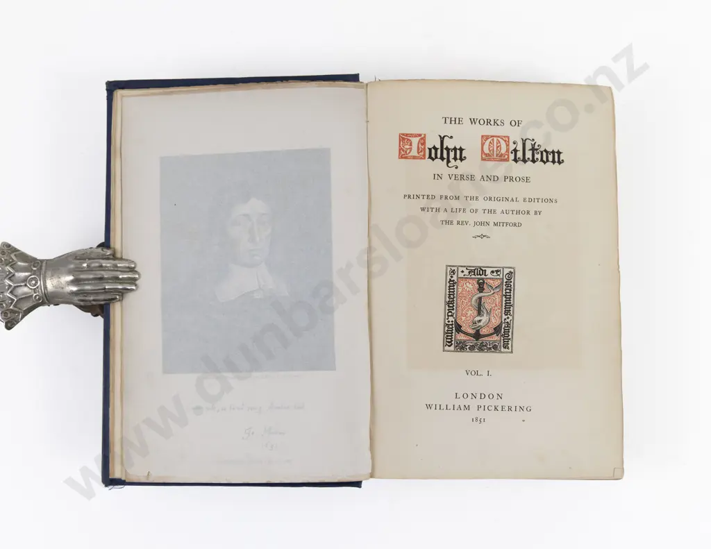 Milton, John, The Works Of John Milton In Verse And Prose, 1851 (8 Vols) Image 1++