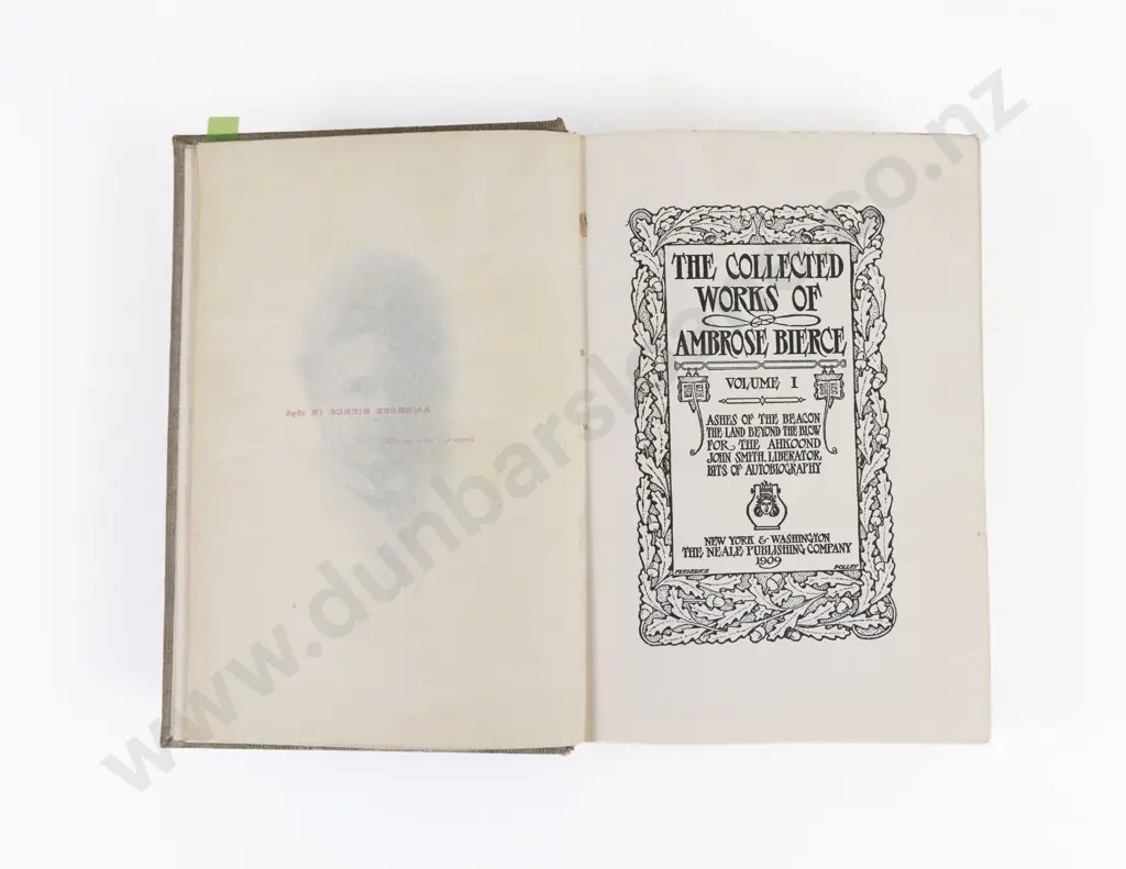 Bierce, Ambrose, The Collected Works Of Ambrose Bierce (11 Vols) 1909 Image 1++