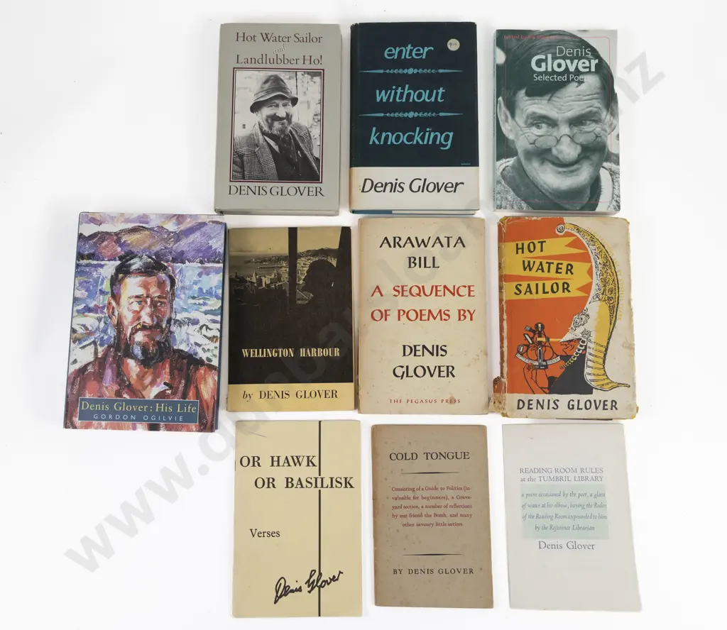 9 Books & Pamphlet by and on Denis Glover Image 1++