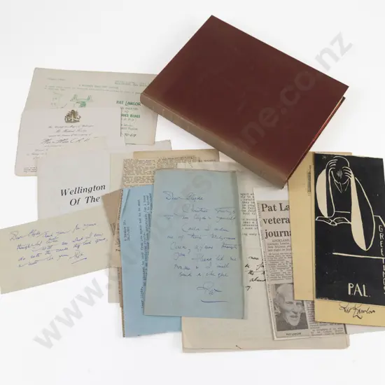 Lawlor, Pat, Books and Bookmen New Zealand and Overseas, 1954 (plus related ephemera)