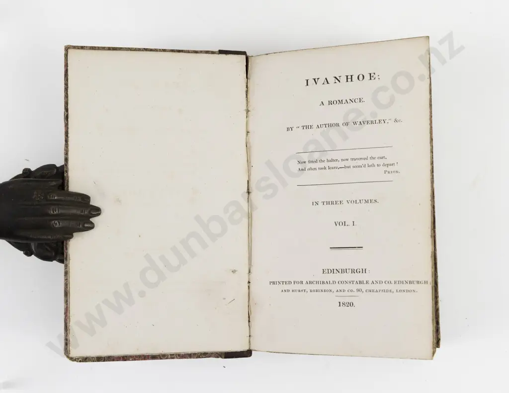 Scott, Sir Walter, Ivanhoe (3 Volumes, 1820) Image 1++