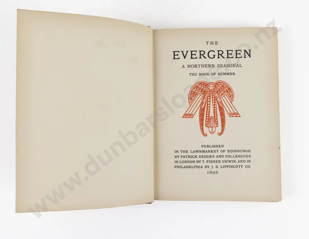Geddes, Patrick & Colleagues, The Evergreen A Northern Seasonal (4 Volumes, 1895-97) Image 1++