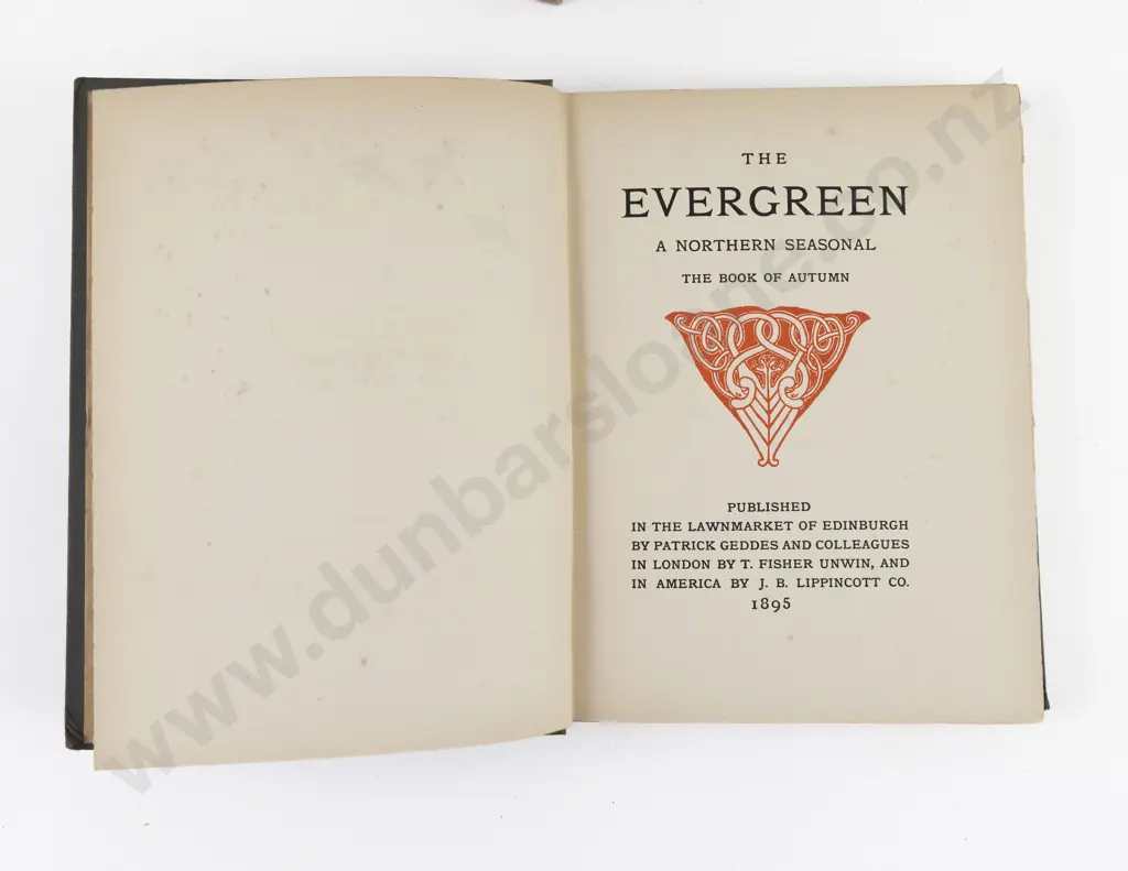 Geddes, Patrick & Colleagues, The Evergreen A Northern Seasonal (4 Volumes, 1895-97) Image 1++