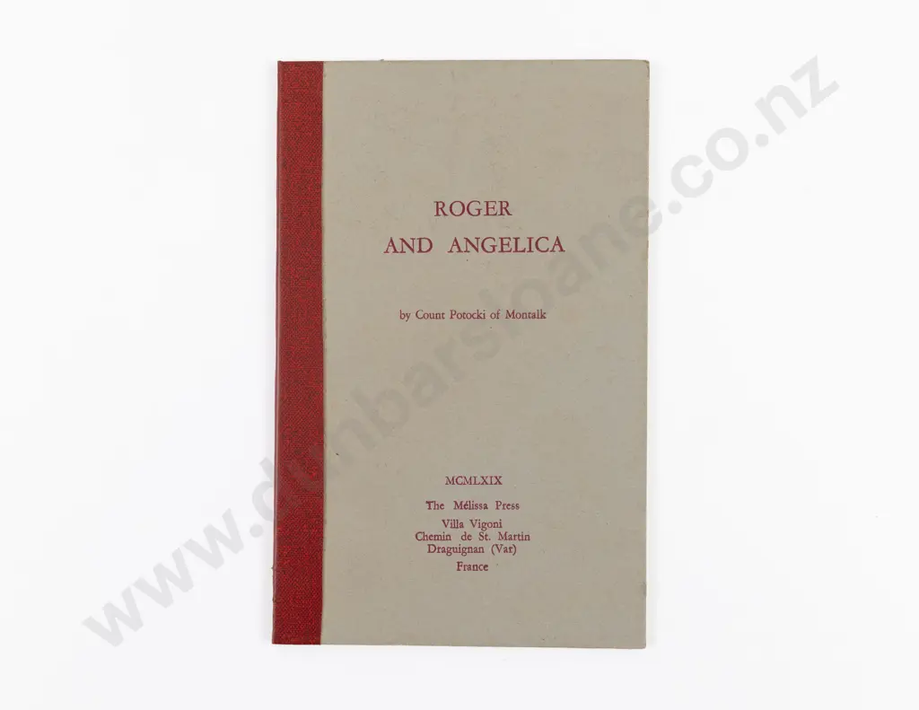 Potocki Of Montalk (Geoffrey, Count) Roger And Angelica Image 1++