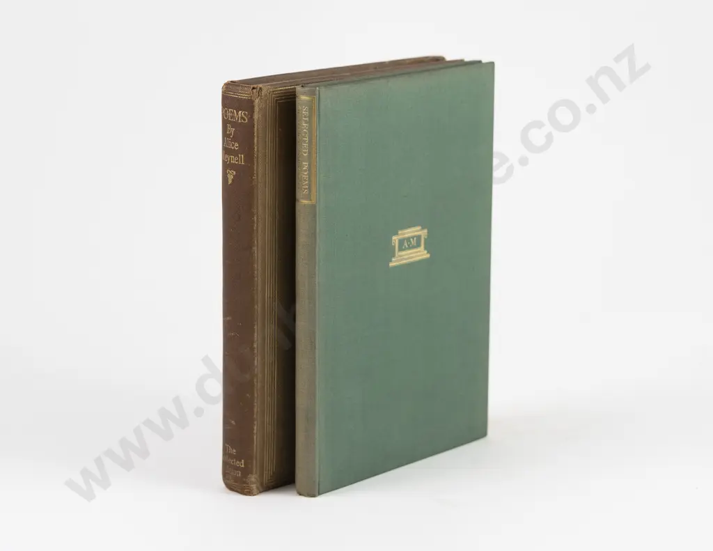 2 Volumes by Alice Meynell, with a letter from her to Lady Rose Constance Bowes-Lyon Image 1++
