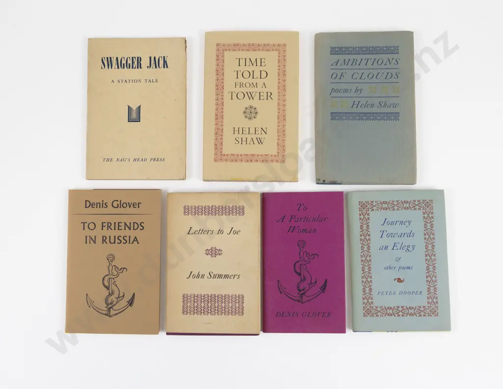 7 Nag's Head Press Printed Volumes Including Denis Glover Image 1++