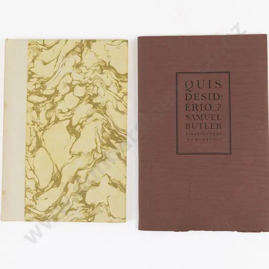 Quis Desiderio by Samuel Butler & Couts & Verses from "Typographia" (2)