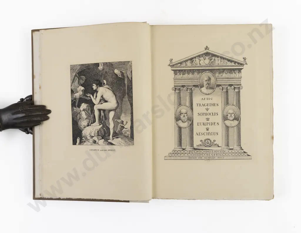 Sophocles, Euripides, Aeschylus, Attic Tragedies (3 Volumes, 1927) Image 1++