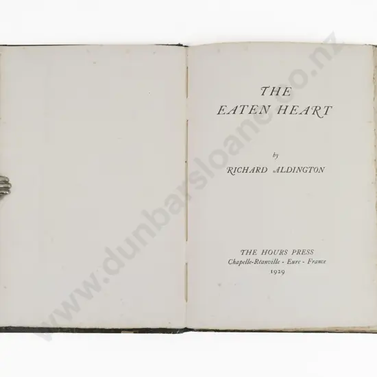 Aldington, Richard, The Eaten Heart, 1929