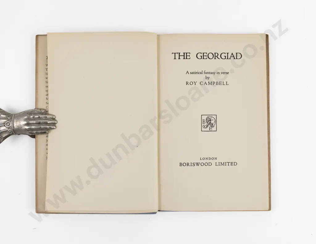 Campbell, Roy, The Georgiad (A Charlotade) Image 1++