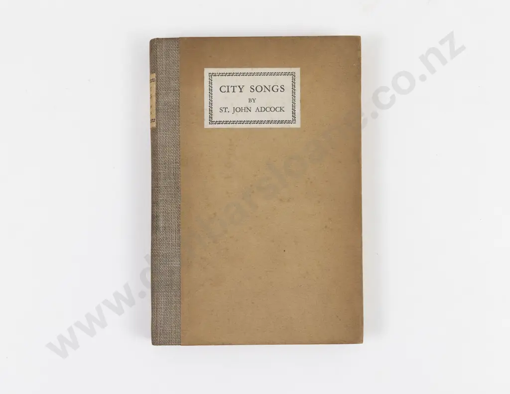 Adcock, Arthur St. John, City Songs (Association Copy) Image 1++