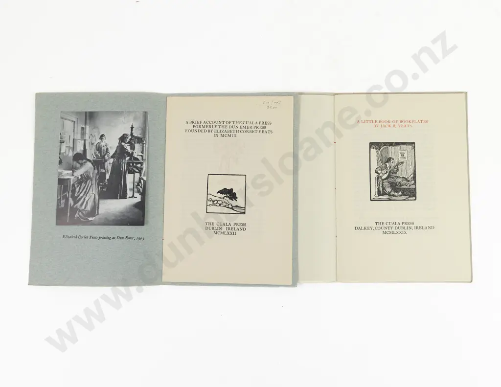 Yeats, Jack B, A Little Book Of Bookplates & A Brief Account Of The Cuala Press (2) Image 1++