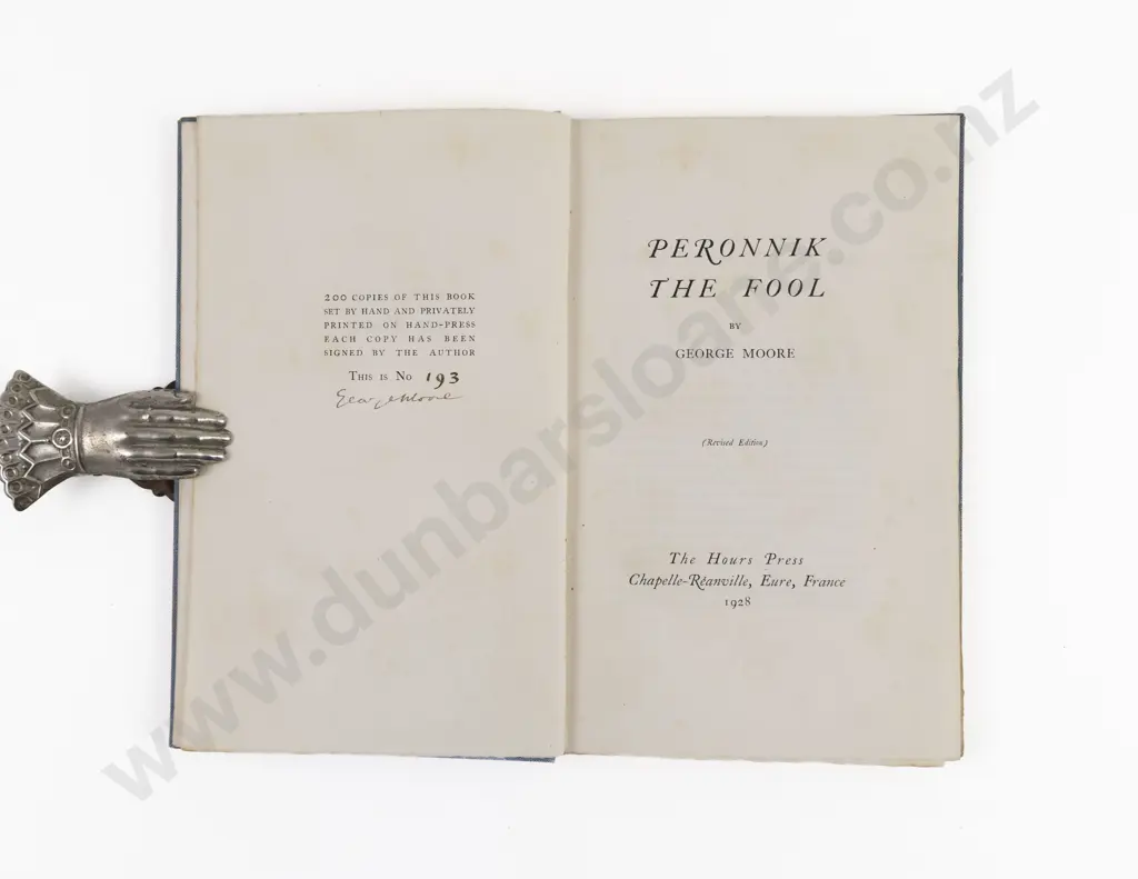 Moore, George, Peronnik The Fool, 1928 Image 1++
