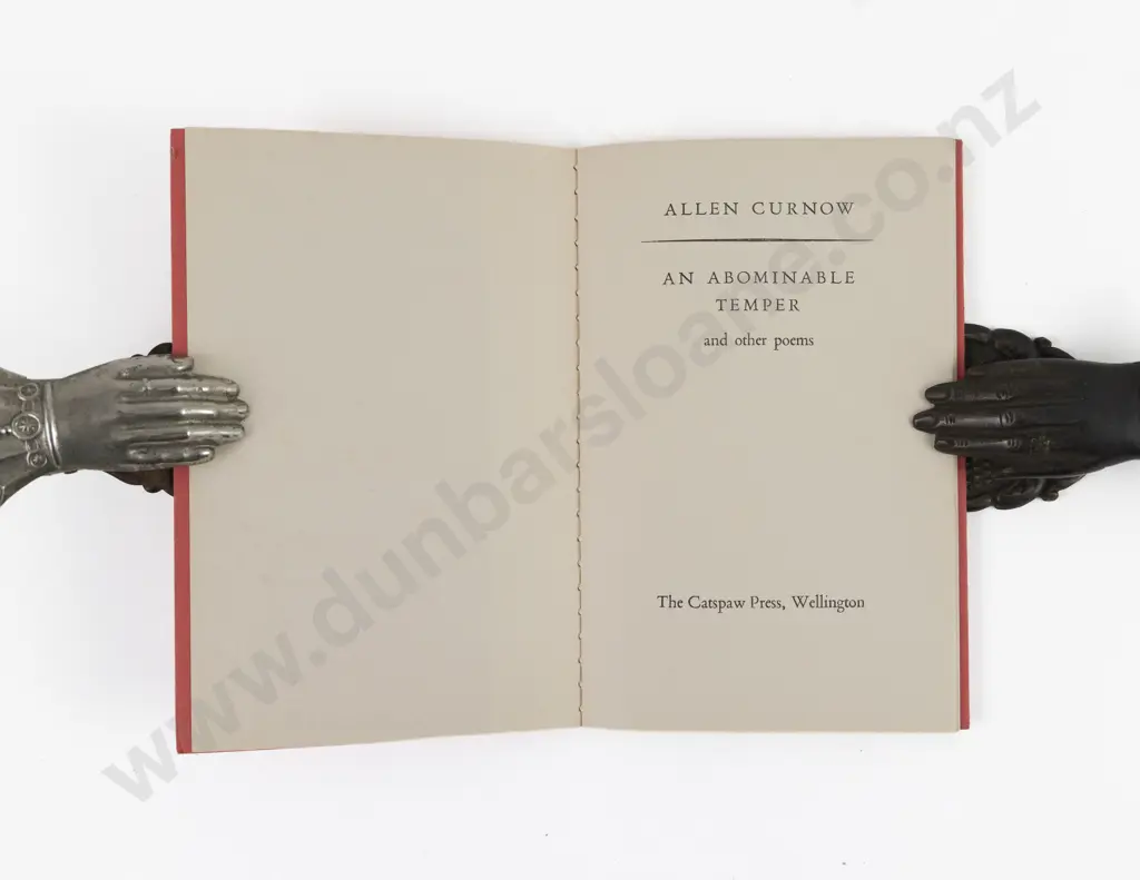 Curnow, Allen, An Abominable Temper and other poems Image 1++