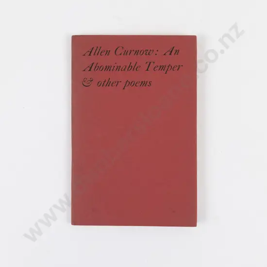 Curnow, Allen, An Abominable Temper and other poems