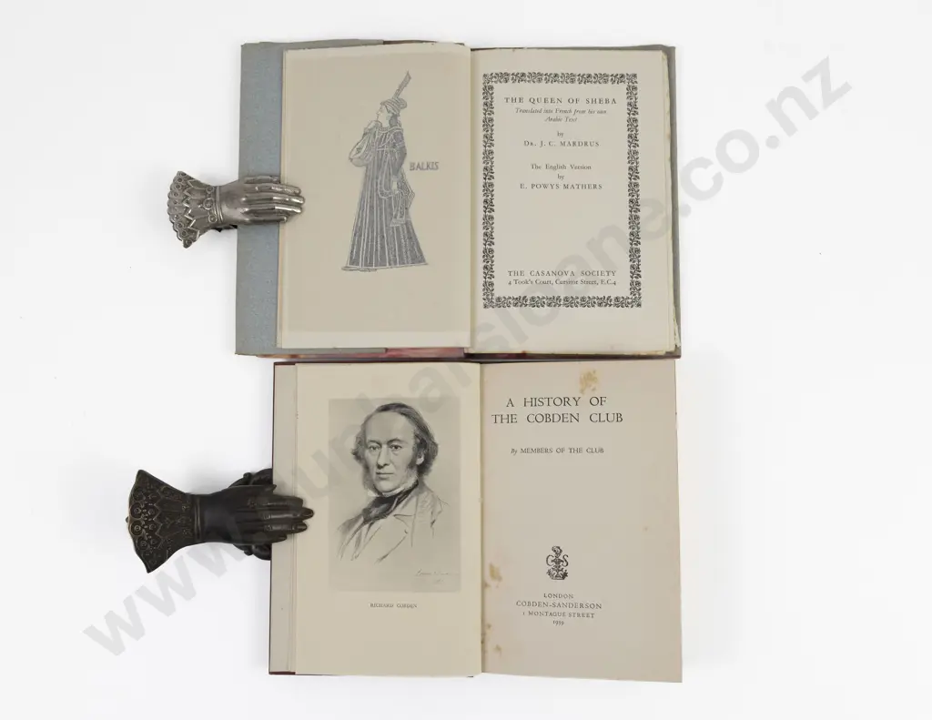 The Queen Of Sheeba by E Powys Mathers & A History Of The Cobden Club (Both with Ex Libris BP)) Image 1++