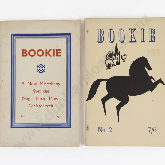 Bookie No's 1 & 2 Printed by The Nag's Head Press, Christchurch