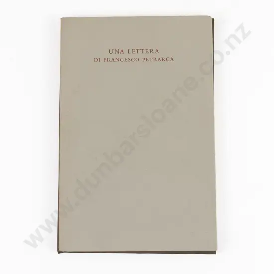 Petrarca, Francesco, Una Lettera Di Francesco Petrarca