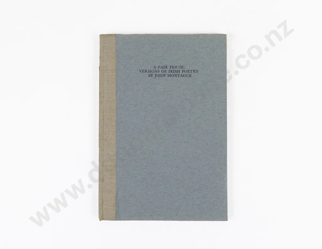Montague, John, A Fair House: Versions Of Irish Poetry Image 1++