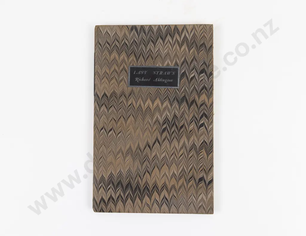 Aldington, Richard, Last Straws, 1930 Image 1++