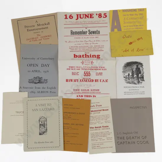 6 Folders Of Ephemera Relating To Various Private Press Etc