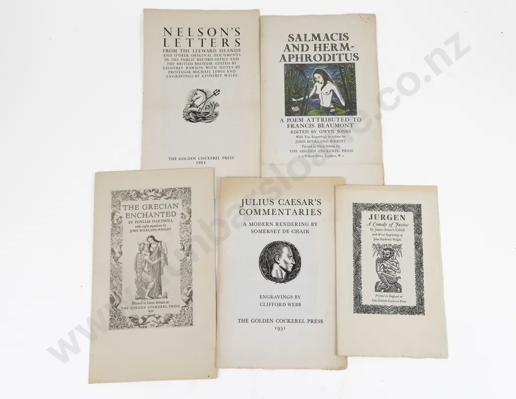 Box Of Ephemera Including Beltane Book Bureau, Golden Cockerel Press Etc Image 1++