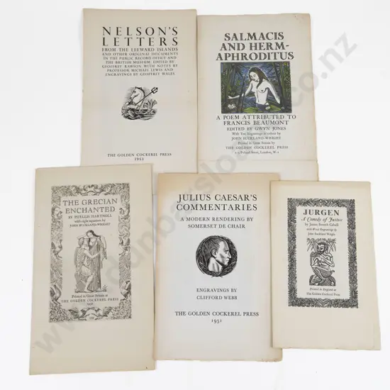 Box Of Ephemera Including Beltane Book Bureau, Golden Cockerel Press Etc