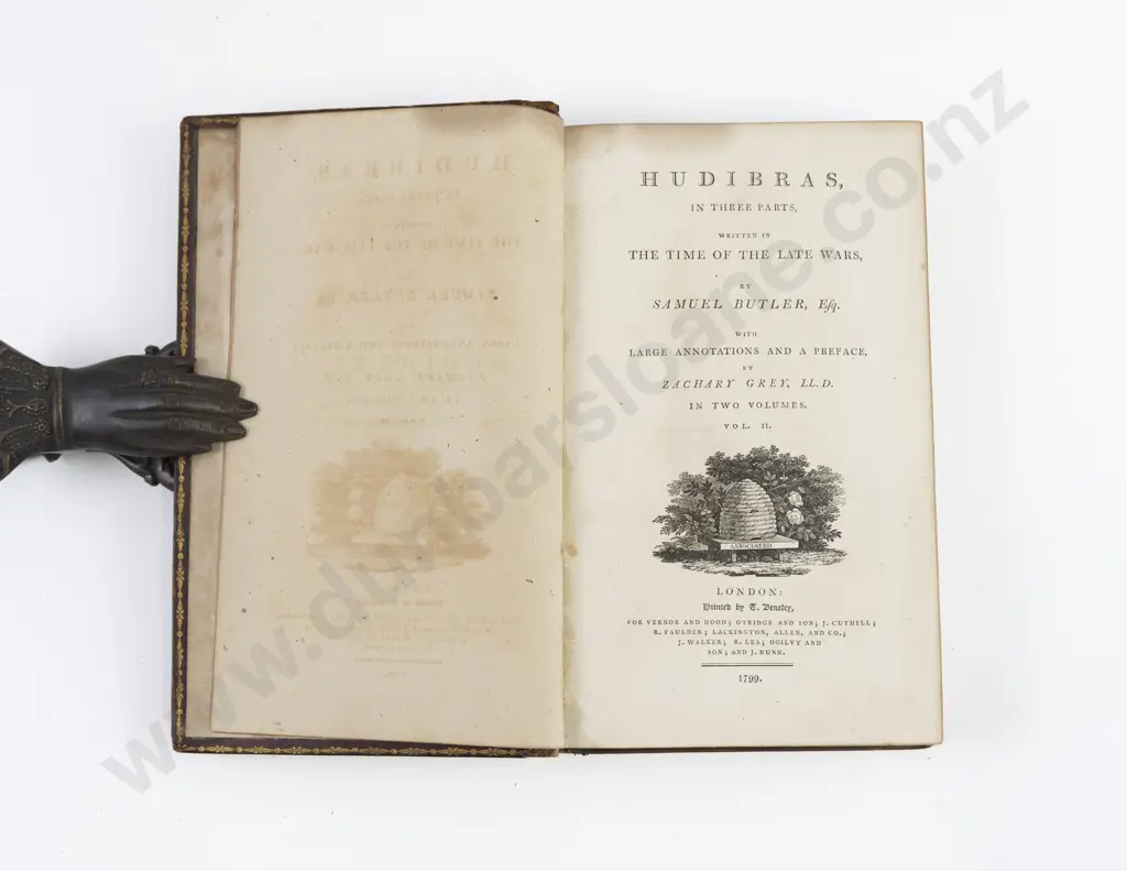 Butler Samuel - Hudibras (2 Volumes composed set) Image 1++