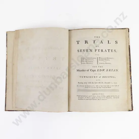 (-) The Tryals of Seven Pyrates 1738