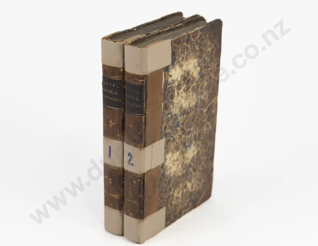 Walpole Horace - A Catalogue of the Royal and Noble Authors of England (2 Volumes) Image 1++