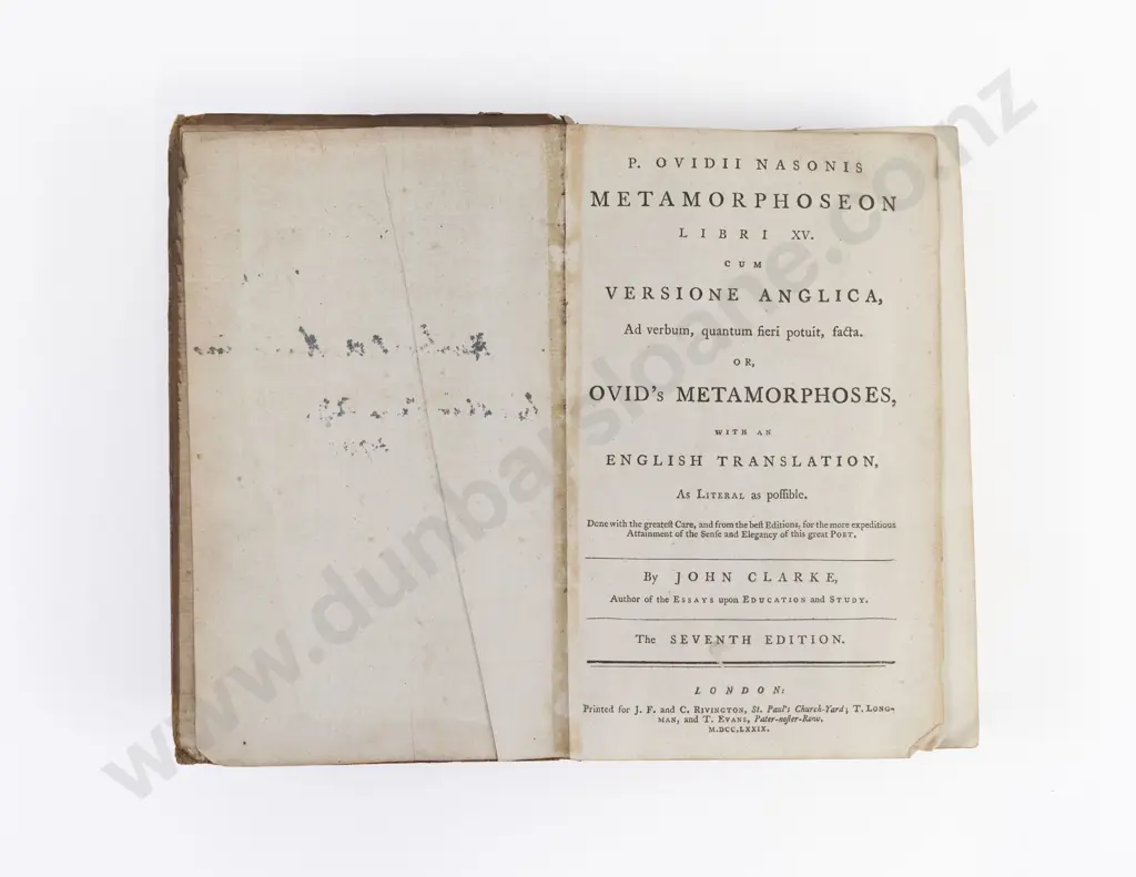 Clarke John - P Ovidii Nasonis Metamorphoseon Libri XV Image 1++