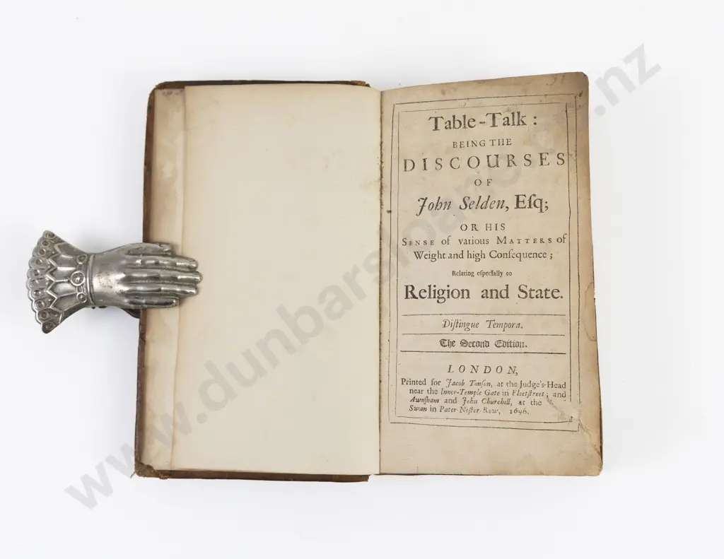 Selden John - Table-Talk Being The Discourses of John Selden Esq Image 1++
