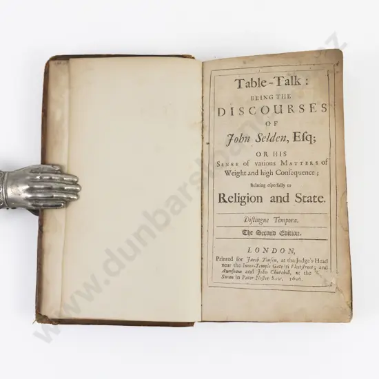 Selden John - Table-Talk Being The Discourses of John Selden Esq