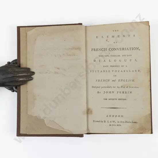Perrin, John, The Elements of French Conversation, 1792