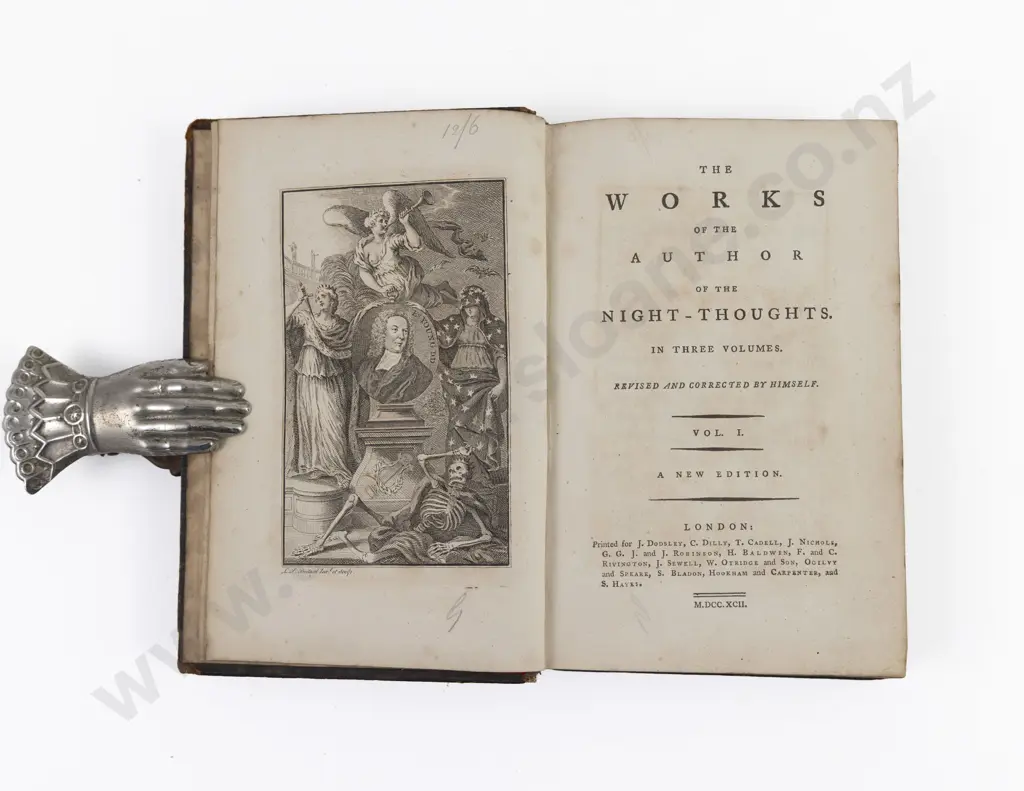 Young, Edward, The Works of the Author of the Night-Thoughts (3 Vols 1792) Image 1++