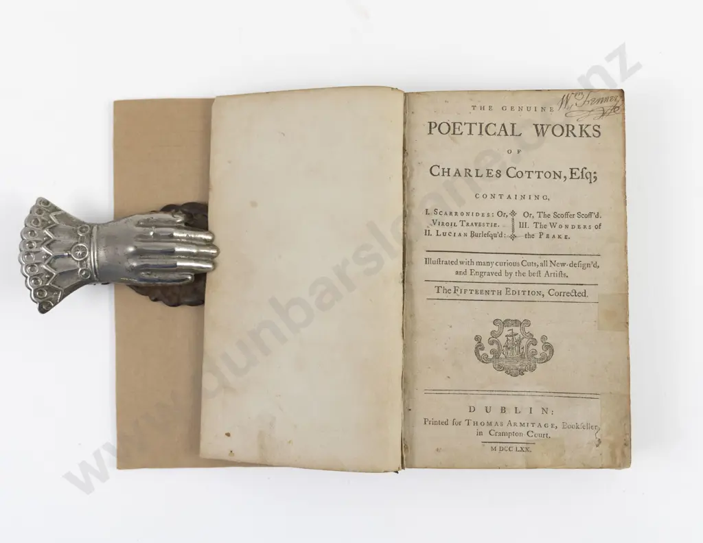 Cotton, Charles, The Genuine Poetical Works, 1770 Image 1++