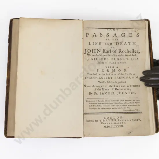 Burnet Gilbert - Some Passages in the Life and Death of John Earl of Rochester