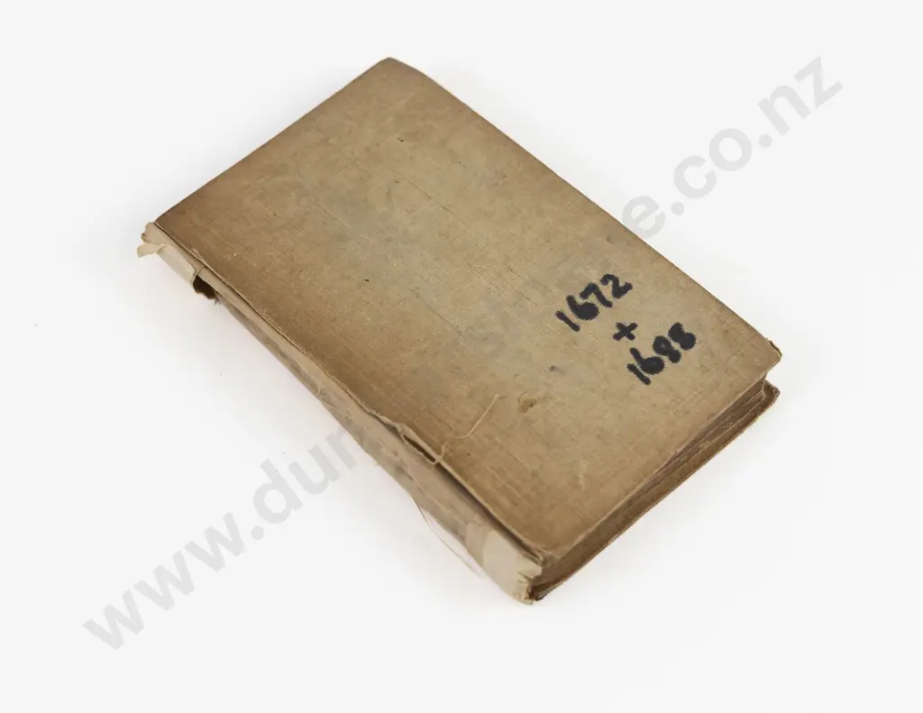 2 Small 17th Century Books Bound As One Image 1++