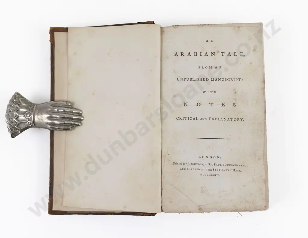 Beckford, William, An Arabian Tale, 1786 Image 1++