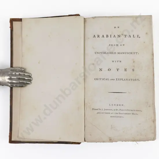 Beckford, William, An Arabian Tale, 1786